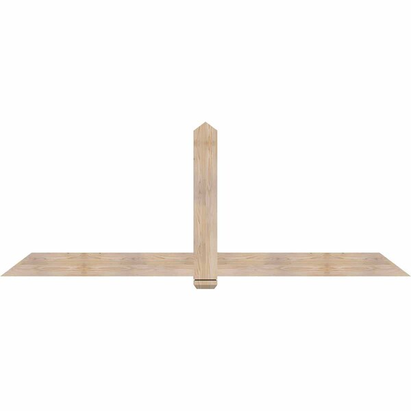 Ekena Millwork Eugene Smooth Timber Gable Bracket, Douglas Fir, 96"W x 36"H x 1 1/2"D x 5 1/2"F, 9/12 Pitch GBW096X36X0206EUG00SDF - main